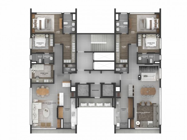 APARTAMENTO 03 DORMITÓRIOS, 01 SUITE MASTER E 02 AMERICANAS - EM CONSTRUÇÃO NO CENTRO